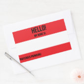 Pronouns-Aufkleber Rechteckiger Aufkleber (Umschlag)