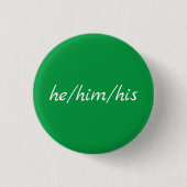 Pronouns Button: Er/er/seine Knöpfe Button (Vorderseite)