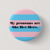 Pronouns Button - sie (Vorderseite)