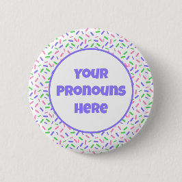 PRONOUNS-Flag für Regenbogensprinklen, Trigender-P Button