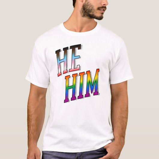 Pronouns He / Sim Progress Prix T - Shirt (Vorderseite)