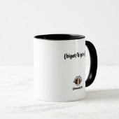 "Pronouns in Bio" 11oz Bigot Tasse (VorderseiteRechts)