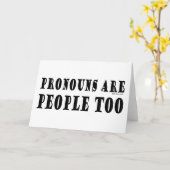 Pronouns Karte (Gelbe Blume)