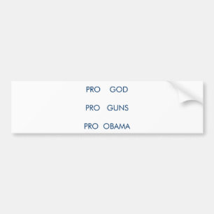 Proobama- und Gewehr-Autoaufkleber Autoaufkleber