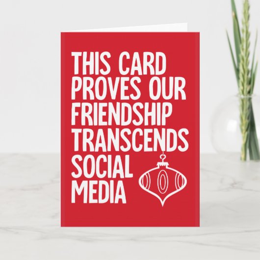 Proof - lustige Weihnachtskarte Feiertagskarte (Vorderseite)