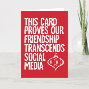 Proof - lustige Weihnachtskarte Feiertagskarte