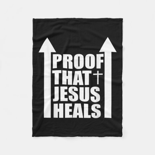 Proof That Jesus Heals - I Am Healed - Christian Fleecedecke (Vorderseite)