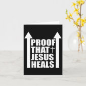 Proof That Jesus Heals - I Am Healed - Christian  Karte (Gelbe Blume)