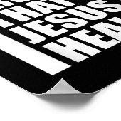 Proof That Jesus Heals - I Am Healed - Christian  Poster (Ecke)