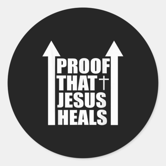 Proof That Jesus Heals - I Am Healed - Christian Runder Aufkleber (Vorderseite)