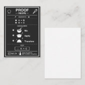 PROOF VISITENKARTE (Vorne/Hinten)