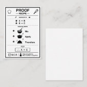 PROOF VISITENKARTE (Vorne/Hinten)