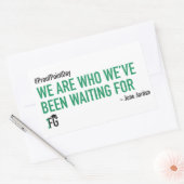 #ProofPointDay June Jordan-Sticker Rechteckiger Aufkleber (Umschlag)