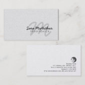 Proofreader Curry Monogram Business Card Visitenkarte (Vorne/Hinten)