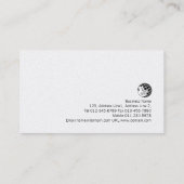 Proofreader Curry Monogram Business Card Visitenkarte (Rückseite)