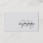 Proofreader Curry Monogram Business Card Visitenkarte (Vorderseite)
