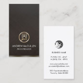 Proofreader Faux Gold Document Icon Visitenkarte (Vorne/Hinten)