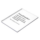 PROOFREADER Fun Definition Dort sind sie ihre Notizblock (Linke Seite)