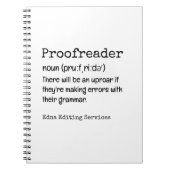 PROOFREADER Fun Definition Dort sind sie ihre Notizblock (Vorderseite)