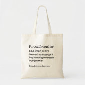 PROOFREADER Fun Definition Dort sind sie ihre Tragetasche (Vorne)