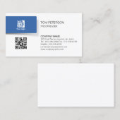 Proofreader Print Publishing QR Code Visitenkarte (Vorne/Hinten)