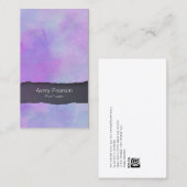 Proofreader PrintPublishing Lila Wasserfarbentzug Visitenkarte (Vorne/Hinten)