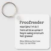 PROOFREADER Spaß dort sind sie ihr Grammatikgesche Schlüsselanhänger (Vorderseite)