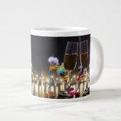 Proostende Fubby's die wat te vieren hebben. Jumbo-Tasse (Vorderseite Rechts)