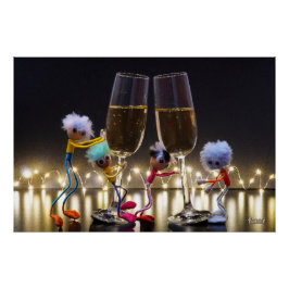 Proostende Fubby's die wat te vieren hebben. Poster