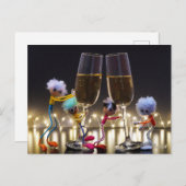 Proostende Fubby's die wat te vieren hebben. Postkarte (Vorne/Hinten)