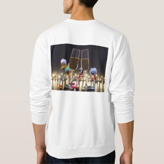 Proostende Fubby's die wat te vieren hebben. Sweatshirt (Rückseite)