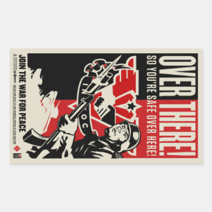 Propaganda-Aufkleber 1984 Rechteckiger Aufkleber