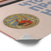 Propaganda der sowjetischen Bildung Poster (Ecke)