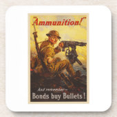 Propaganda der US-Kriegs-Bondmunitions-WWI Untersetzer (Vorderseite)