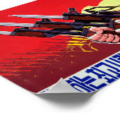 Propaganda des nordkoreanischen Krieges Poster (Ecke)