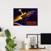 Propaganda für das sowjetische Weltraumposter Poster (Heimbüro)