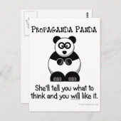 Propaganda Panda lasse Ihnen zu wissen, was Sie de Postkarte (Vorne/Hinten)