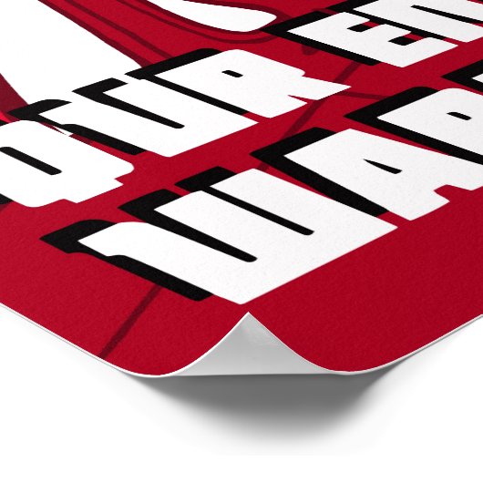 Propaganda Parody Poster zur globalen Erwärmung (Ecke)