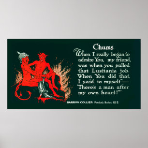 PROPAGANDA POSTER AUS DEM 1. Weltkrieg - 1918