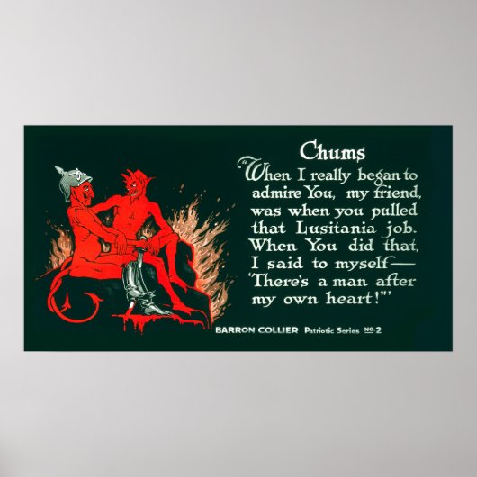 PROPAGANDA POSTER AUS DEM 1. Weltkrieg - 1918 (Vorne)