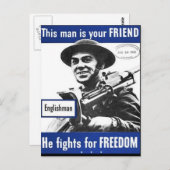 Propaganda Poster Postkarte (Vorne/Hinten)