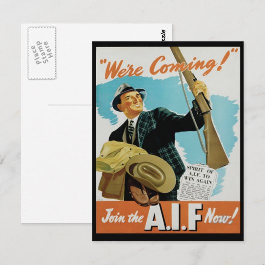 Propaganda Poster Postkarte (Vorne/Hinten)