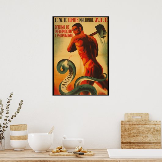 PROPAGANDA POSTER, SPANISCHER ZIVILER KRIEG POSTER (Küche)