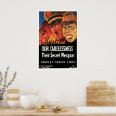 Propaganda Poster USA Prevent Forest Fires - Our (Küche)