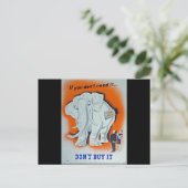 Propaganda Poster "Wenn du es nicht brauchst ..." Postkarte (Stehend Vorderseite)