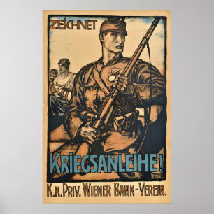 Propagandaplakat aus dem Ersten Weltkrieg Kauf Kri Poster