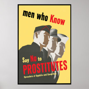 Propagandaplakat USA Männer, die Bescheid wissen.  Poster