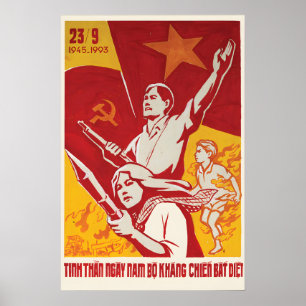 Propagandaplakat Vietnamkrieg Zum Gedenken an den Poster