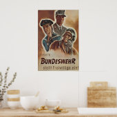 Propagandaplakat Westdeutschland Wir sind Poster (Küche)