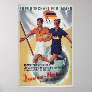 Propagandaposter Ostdeutschland -GDRSowjet Poster